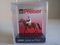 Preiser Jockey Auf Pferd Reiter Freizeit Urlaub 29080 H0 1:87 Ovp Einzelfigur