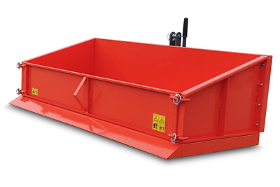 Heckcontainer mechanisch kippbar Kippmulde Heckmulde Transportmulde 150 cm