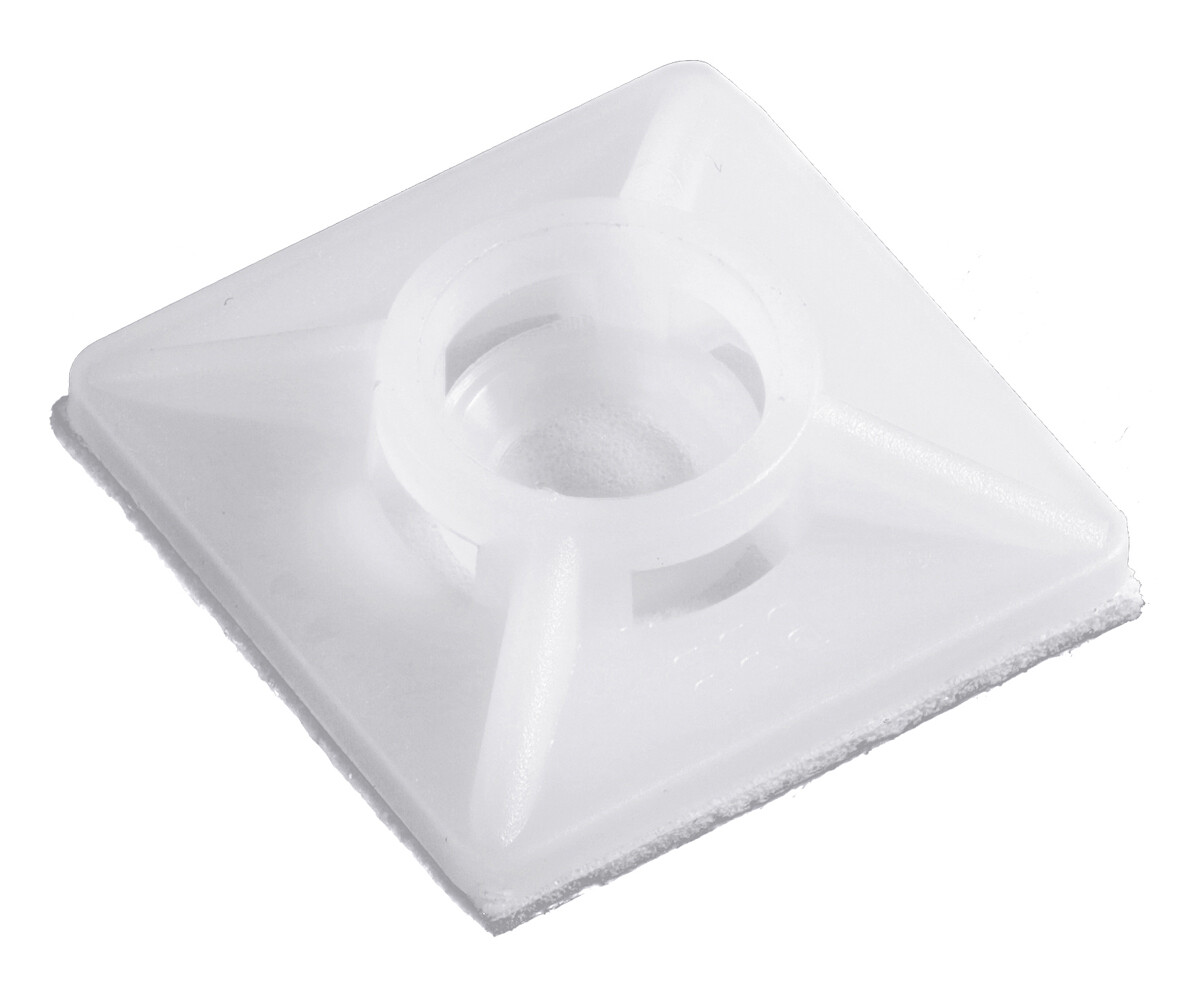 66 Stück Selbstklebende Kabelbinder-Halter – Weiß, Nylon, 20x20x32 Mm