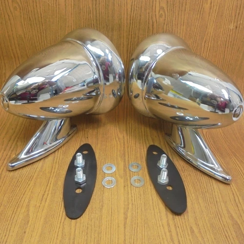 For Studebaker Avanti Avanti II 1963-1967 Custom Chrome Bullet Door Side Mirrors