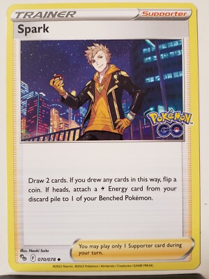Spark 070/078 NM / M - Pokemon Go TCG Pokemon Card - $2 Combined Shipping | eBay Spark 070/078 NM / M - Pokemon Go TCG Pokemon Card - $2 Combined Shipping | eBay