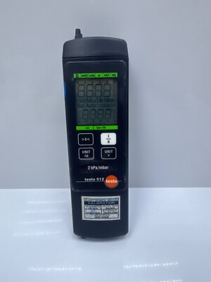 TESTO 512 PN 05605120 Pressure and Velocity Meter Differential Gauge