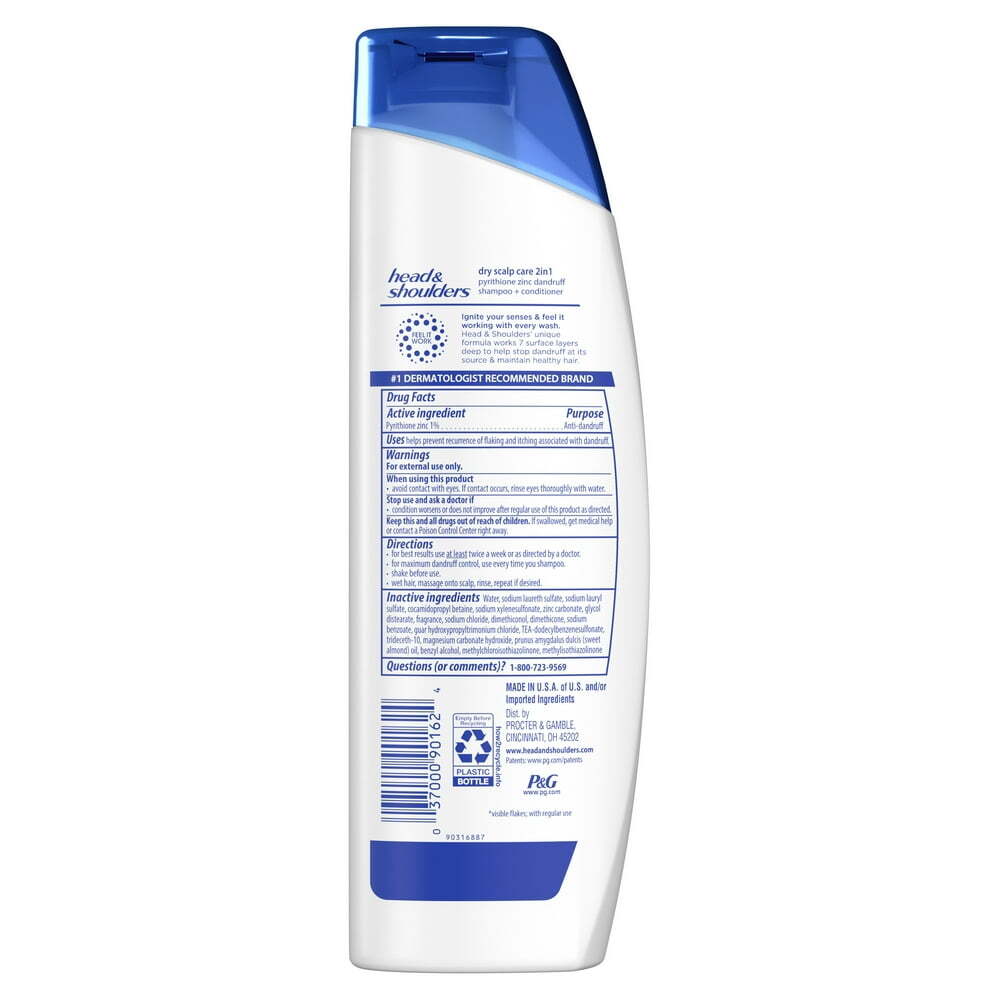 Head and Shoulders 2 in 1 Dandruff Shampoo & Conditioner Dry Scalp Care 8.45 oz