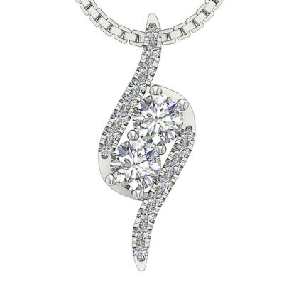 0.50 Ct Natural Diamond 14K White Gold 
