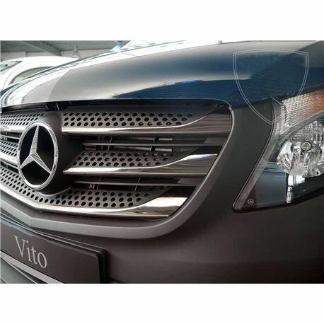 Pare-chocs et baguettes noires Mercedes-Benz pour automobile