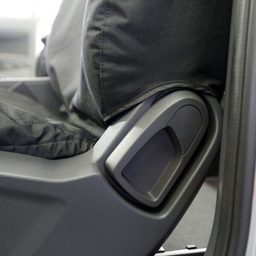 FORD RANGER WILDTRAK (2012) TAILORED FRONT & REAR SEAT COVERS BLACK 153 154 - Picture 3 of 7