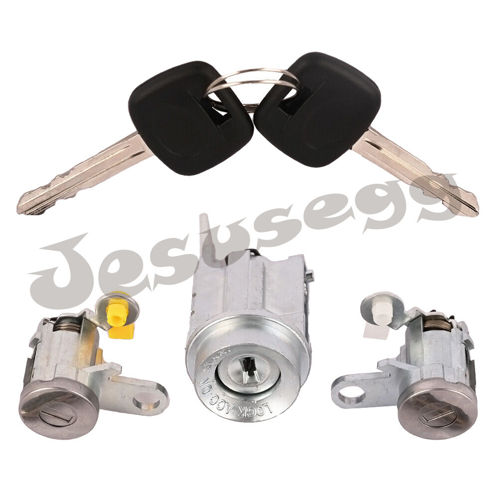 トイガン Izabera Door Lock Key Ignition Lock Cylinder Set For Toyota For