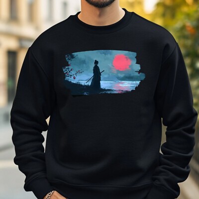Samurai Portrait Sweatshirt Cosy and Perfect for Any Occasion S to 4XL