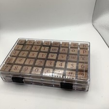 Lower Case Alphabet/ Numbers/ Symbols Stamping Blocks In Case