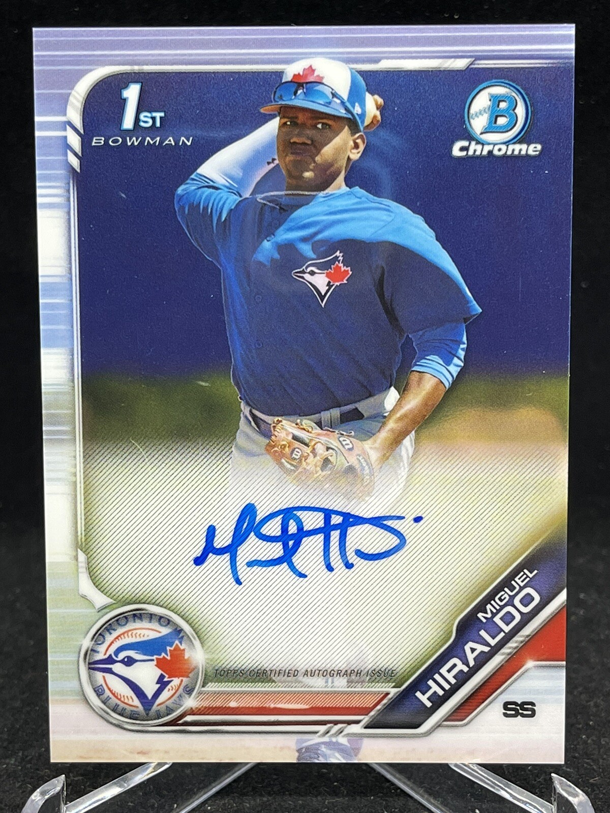Miguel Hiraldo 2019 Bowman Chrome Prospect Autographs #CPAMH