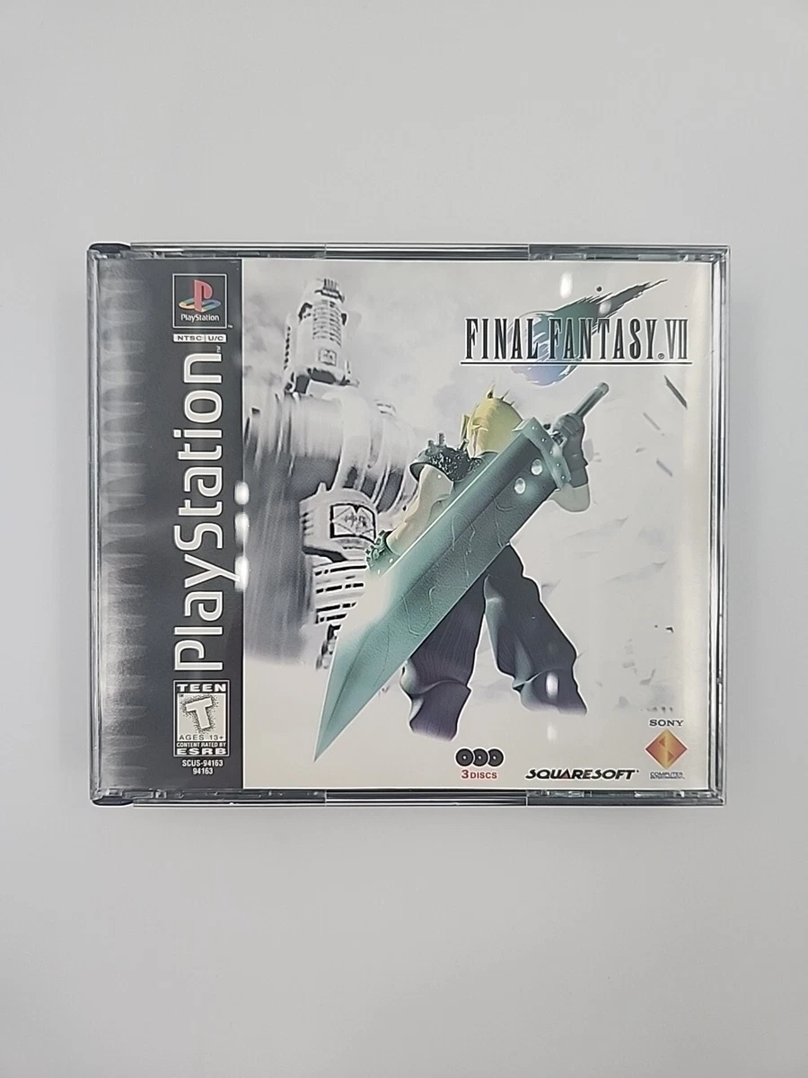 Final Fantasy VII 7 (PlayStation / PS1) - Jeu et boîte - Avec usure