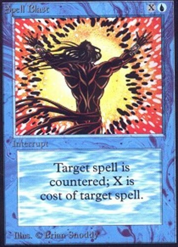 1x Spell Blast HP, inglés Magic The Gathering ilimitado - Imagen 1 de 1