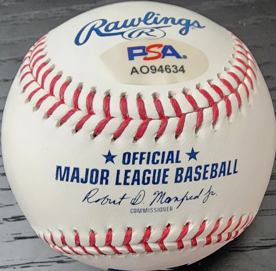 Christian Moore Autographed Official OMLB Baseball Inscribed MLB Debut 61325 - Image 2 of 4