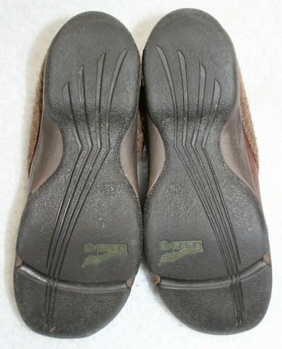 Zueco profesional Dansko Kenzie cuero marrón tejido cuello botón para mujer 38/7,5-8 - Imagen 6 de 6