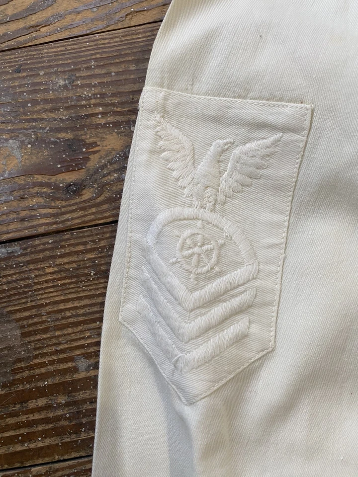 Blusa antigua Miss Saratoga Middy años 20’s mujer marinera Top años 20 ropa deportiva Foto 3 de 4