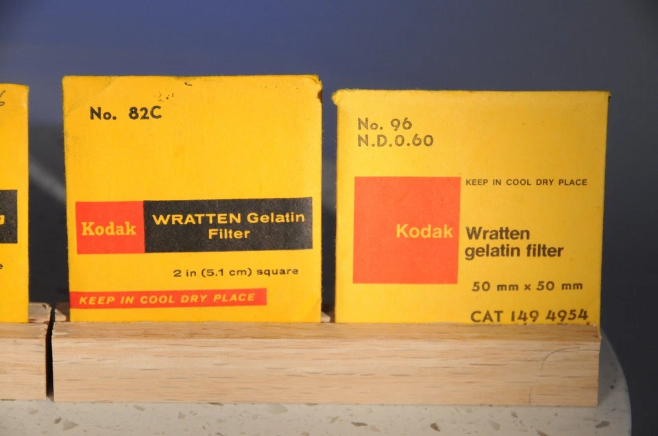 Kodak Wratten No. 96, 82C, CC10Y,CC10Y 50x50mm 2x2" Square NEW - Image 3 of 4