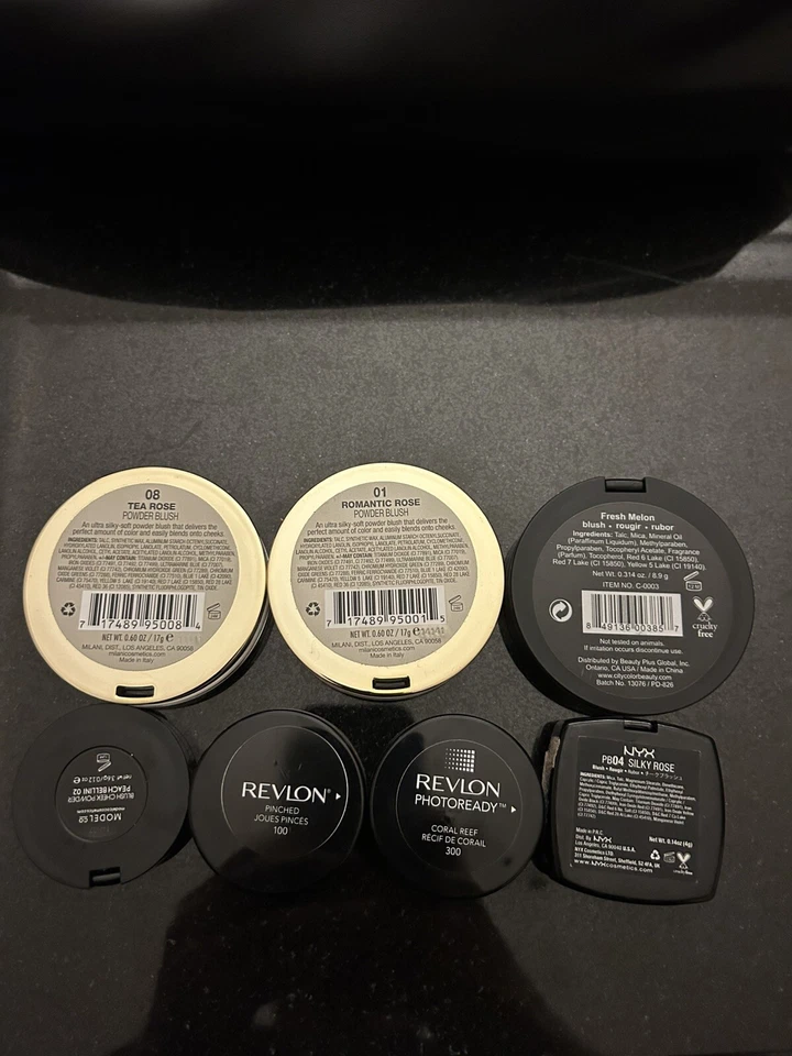 Modelo Co-Milani-Ciudad Color-NYX-Revlon Foto Listo Nuevo Sin Caja Rubor Lote 7 Total! Foto 2 de 4