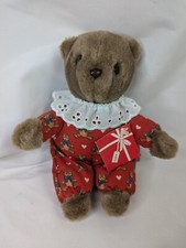 Eden Brown Bear Plush Red Outfit 8 Inch Stuffed Animal Toy