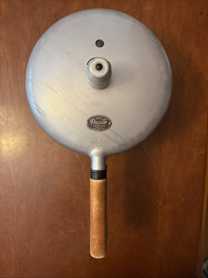 #ad Vintage National Presto Pressure Cooker Model 40 Wood Handles Steamer Stove Top $27.99