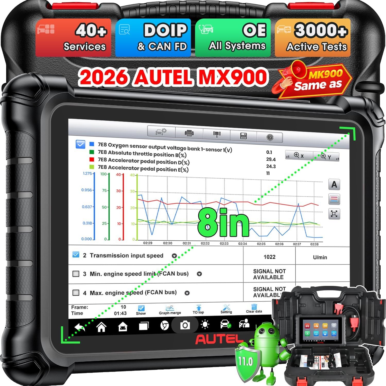 2026 Autel MaxiCOM MX900 PRO+ OBD2 Diagnostic Scanner Bidirectional MK900 MK808S