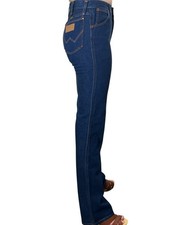 Vtg 70s 28/34 Wrangler Jr Jeans Blue Denim USA Straight Leg Orange Stitch 27/35