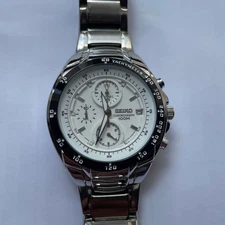 SEIKO Men's Chronograph Watch with Citizen Strap and New Battery 2025