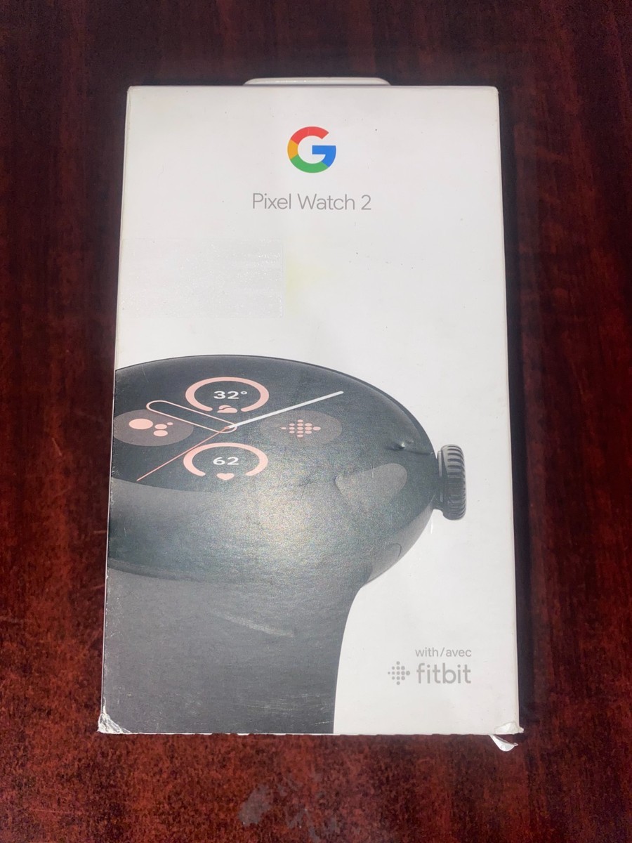 Google Pixel Watch 2 41mm Matte Black Aluminum Case with Obsidian