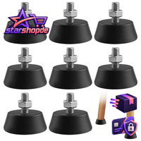 GummifüßE Schraubbar M6 32Mm Schwarz 8 StüCk Gummipuffer MöBel FüßE