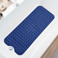 Bath Tub and Shower Mats, Non-Slip 39 x 16 Inch Extra Long Bathtub Mat, Machine