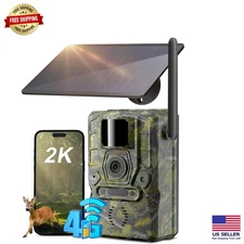 2K Wildlife Camera with Solar Power, 7800mAh Battery & Instant Motion Alerts