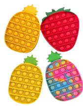 Pop It Fidget Sensory Toy Fruit Pineapple Strawberry