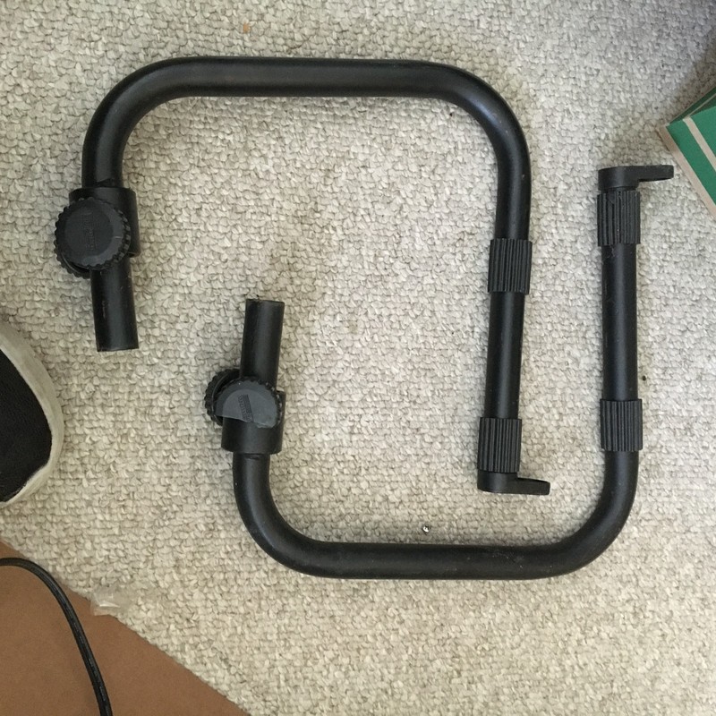 2nd tier supports for keyboard stand -- black -- by MPM