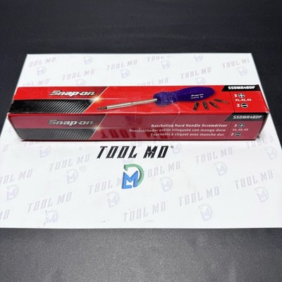 EMPTY BOX ONLY For Snap-on Tools USA Dark Purple Ratcheting Screwdriver SSDMR4B