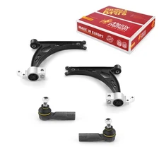 Front Lower Control Arm & Outer Tie Rod Ends for VW GTI Golf Audi A3 Quattro