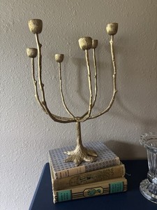 Doing Goods Candle Holder Recycled Brass 6 Arm