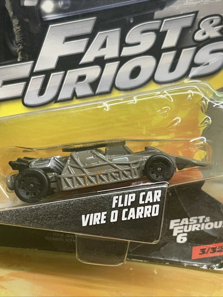 FLIP CAR VIRE O CARRO FAST & FURIOUS 1:55 HOT WHEELS DIECAST 2016 Damaged Card - Image 2 of 4