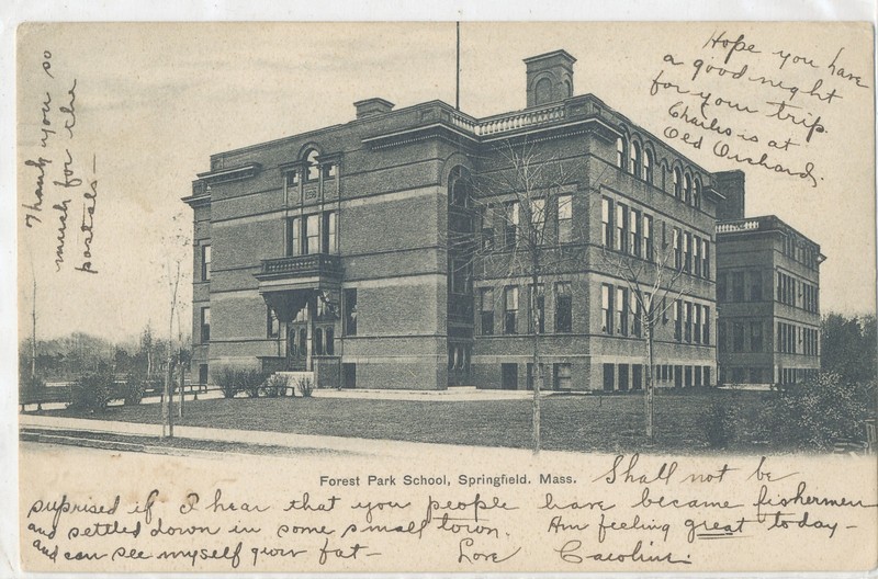 MA SPRINGFIELD - FOREST PARK SCHOOLS - postcard 1908