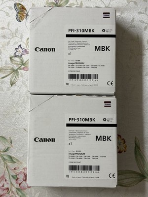 GENUINE CANON PFI-310MBK Black INK TANK IMAGEPROGRAF TX-2000-4200 NEW APRIL 2028