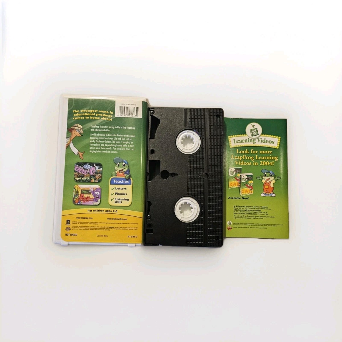 Leapfrog Letter Factory ABC Learning Video (VHS 2003 Small