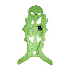 60" Jointed Alien Skeleton Halloween Decorative Door Prop Green - Hyde and EEK
