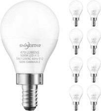 8-Pack Ceiling Fan Light Bulbs, 120V 40W Equivalent, 5000K, E12 LED Bulb