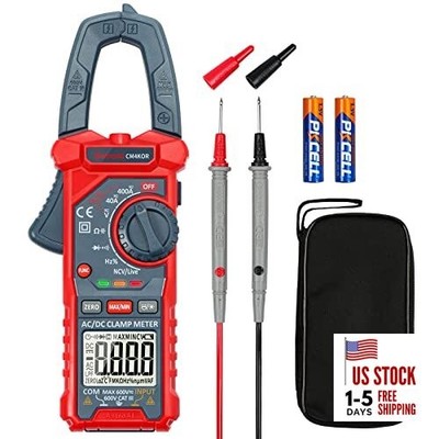  Digital Clamp Meter Multimeter Auto-ranging Amp Tester 4000 Counts Blue