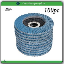 100 Pack 4-1/2" 7/8'' 40 Grit T29 Premium Zirconia Flap Disc Sanding Grinding
