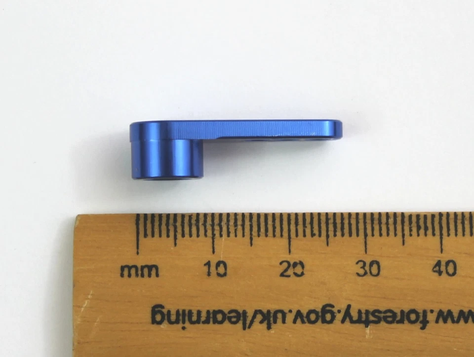 Royal Blue Servo Horn/Arm 25 Teeth/Tooth 25T Aluminium for Futaba RC Buggy/Plane - Image 4 of 4
