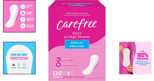 Individually Wrapped Unscented Panty Liners, 120 Count for Daily Freshness - Picture 2 of 12
