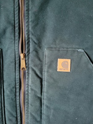 Vintage Carhartt Arctic Vest Quilt Lined V02 SPC Spruce Green Size