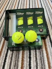 Titleist AVX 11 Yellow Golf Balls Boxed