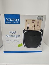 RENPHO Foot Massager with Heat, Shiatsu Electric Massager, Deep Black/ OPEN BOX