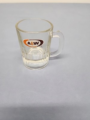 Vintage A&W Root Beer Mini Mug With Logo 3.25  Made In The USA EUC