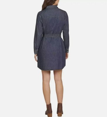 wrangler long sleeve denim dress Wrangler Women's Denim Shirt Dress XS